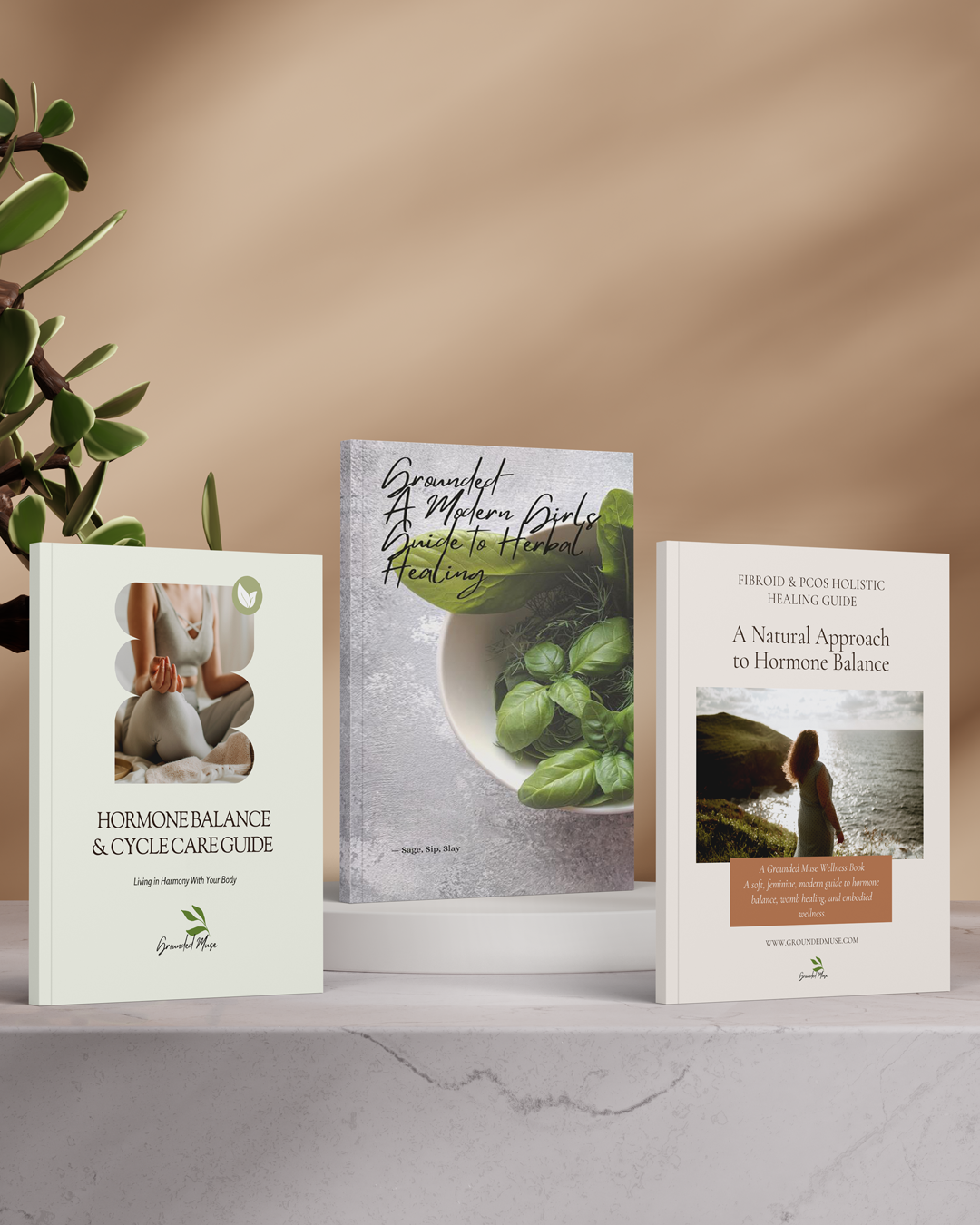 🌿 The Grounded Muse Wellness Bundle Hormone Balance, Cycle Care & Herbal Healing Guides